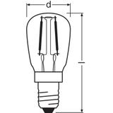 Lampa LED SPECIAL T26 10 CL 2,2W/827 230V Filament szkło przezroczyste E14