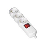 Rozgałęźnik wielogniazdowy 3x2P+Z z wyłącznikiem Schuko biały OR-AE-13263(GS)/W ORNO