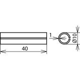 Tuleja bimetaliczna Cu na zewn. Al wewn.