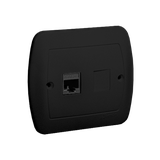 SIMON AKORD WMAK-4510XX-Y013 Gniazdo komputerowe RJ45 pojedyncze, kategoria 5e. Montaż do puszki na