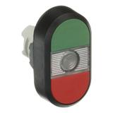 Przycisk podwójny bez tekstu przezroczyste pole podświetlany MPD1-11C