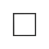 Simon 100 Ramka matrix 1-krotna czarny mat