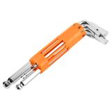 Klucze sześciokątne, długie, kuliste 2.5-10 mm, zestaw 8 szt.