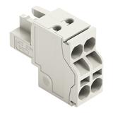 Gniazdo MCS‑MIDI Classic 2‑biegunowe jasnoszare raster 5mm 721‑2102/026‑000 /100szt./ WAGO
