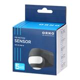 Czujnik ruchu 180° IP44, 800W, max 15m, mini, czarny