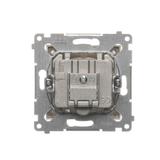 Simon 54 Gniazdo antenowe R-TV-SAT przelotowe złoty mat