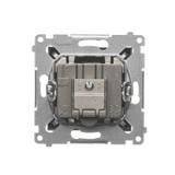 Simon 54 Gniazdo antenowe R-TV-SAT przelotowe antracyt DASP.01/48 KONTAKT