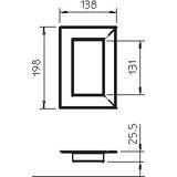 G-AWAG70130RW, Maskownica przejścia przez ścianę