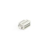 Gniazdo MCS‑MINI Classic 5‑biegunowe jasnoszare raster 3,5mm 734‑105/107‑000 /50szt./ WAGO