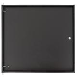 Drzwi metalowe do szafy wiszącej bez zamka 600x12U