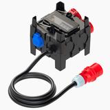 ROZDZIELNICA PRZENOŚNA Z TWORZYWA TYPU „NYSA” 8M Wejście 32/5+2M - wyjście 32/5 16/5xB16 3xGSxB16 FI