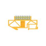 Listwa zaciskowa wysoka podstawa - 7 żółta