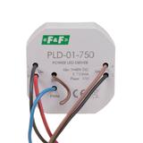 Zasilacz LED mocy nap. wej. 5-40V DC montaż w puszce fi61 750W PLD-01-750 F&F
