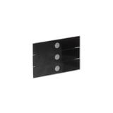 6342-825-101-500 - Element obsługowy Busch-priOn, 3/6 klawiszowy, szkło czarne