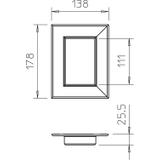 G-AWAG70110RW, Maskownica przejścia przez ścianę