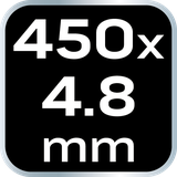 Opaski zaciskowe EXTREME 4.8 × 450 mm, czarne, 50 szt.