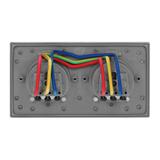 Hermetyczne gniazdo elektryczne podwójne, IP55 stal nierdzewna OR-AE-1398 ORNO
