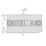 złączka przepustowa wewnętrzna 4 mm2