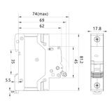 Wyłącznik nadprądowy 6kA 1P B10A OCB/B10/1P 87.605 OPATÓWEK