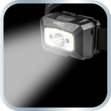Latarka czołowa akumulatorowa USB 250 lm COB LED + czujnik ruchu