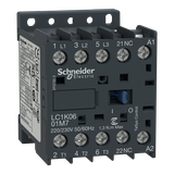 Stycznik miniaturowy TeSys K 6A [AC-3] cewka 24VAC 50Hz styk pom 1NC zaciski skrzynkowe LC1K0601B5 Schneider