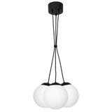 Milagro lampa wisząca Lima 3xE14 czarno/biała MLP6523