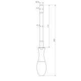 Uchwyt z elastycznym prętem do zacisków uziemiaczy