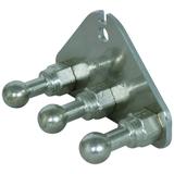 Płyta przyłączenia uziemienia z 3 kulowymi punktami mocowania fi 25 mm