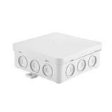 N7w ,  Puszka naścienna z dławicą zintegrowaną, samozatrzaskowa 100*100mm - Seria Fastbox, biały