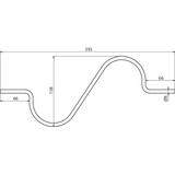 Łącznik elastyczny z drutu 8 mm, Alu