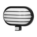 LASO, oprawa ogrodowa z czujnikiem ruchu 180st, 1x60W, E27, IP44, plastik, czarna LF-2/B ORNO