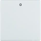 BERKER Q.x Klawisz z nadrukiem 0 do łącznika 1-klawiszowego biały aksamit 16226089 HAGER