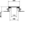 tehalit.BK Kanał współpoziomy boczna folia ochronna BKFD 200x(65-110)mm stal BKFD200065 HAGER