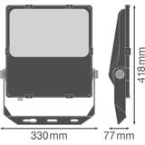 Naświetlacz FLOOD LED PERFORMANCE DALI 100W 4000K ASYM 55X110 black