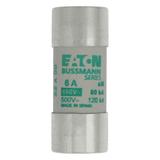 CYLINDRICAL FUSE 22 x 58 6A AM 690V AC Wkładka cylindryczna 22 x 58mm 6A AM 690V AC C22M6 EATON