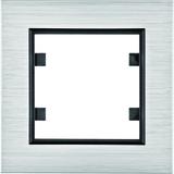 lumina passion Ramka pojedyncza aluminium srebrne WL9012 HAGER