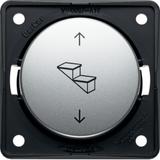 Integro Łącznik przyciskowy odwracający polaryzację z nadrukiem stopni i strzałek, chrom, mat lakier