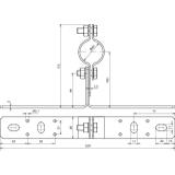 Element mocujący do rur fi 40 mm, stal nierdzewna NIRO