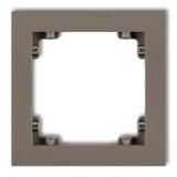 DECO Ramka uniwersalna pojedyncza z tworzywa DECO Pastel Matt czekoladowa