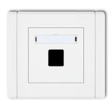 FLEXI Gniazdo multimedialne pojedyncze bez modułu (standard Keystone) biały