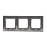 Simon 54 Premium Ramka 3-krotna PREMIUM do puszek karton-gips IP20 / IP44 brąz mat DRK3/46 KONTAKT