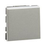 MOSAIC ŁĄCZNIK JEDNOBIEGUNOWY/SCHODOWY - 2 MODUŁY ALUMINIUM 10AX-250V~, Legrand