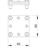 256 A-DIN 30 V4A, Zacisk krzyżowy