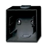 BASIC55 Adapter nadtynkowy 1-krotny czarny-chateau