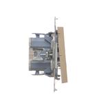 Simon 55 Przycisk zwierny /światło/ z podświetleniem LED szybkozłączka Szampański mat