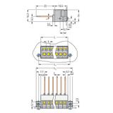 Listwa zaciskowa przepustowa 5‑biegunowa szara raster 5mm 731‑135 /25szt./ WAGO