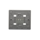 Simon 54 Gniazdo poczwórne Schuko n/t z przesłonami wersja skandynawska 16A z. śrub. antracyt
