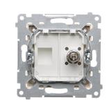 Simon 54 Gniazdo ekwipotencjalne pojedyncze kremowy