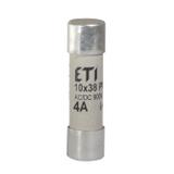Wkładka topikowa cylindryczna PV gR 900V CH10x38 gR 4A 900V AC DC 002625028 ETI