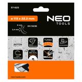 Tarcza diamentowa 115 x 22.2 mm, turbo